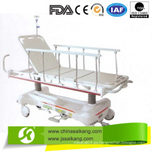 Hospital de acero inoxidable de altura ajustable médico paciente carrito (CE / FDA / ISO)